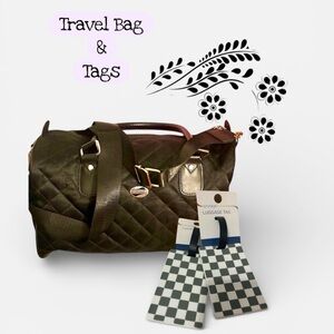 American Tourister Black Quilted Bag